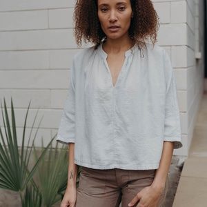 Esby Lily Top - Sky Grey, Small